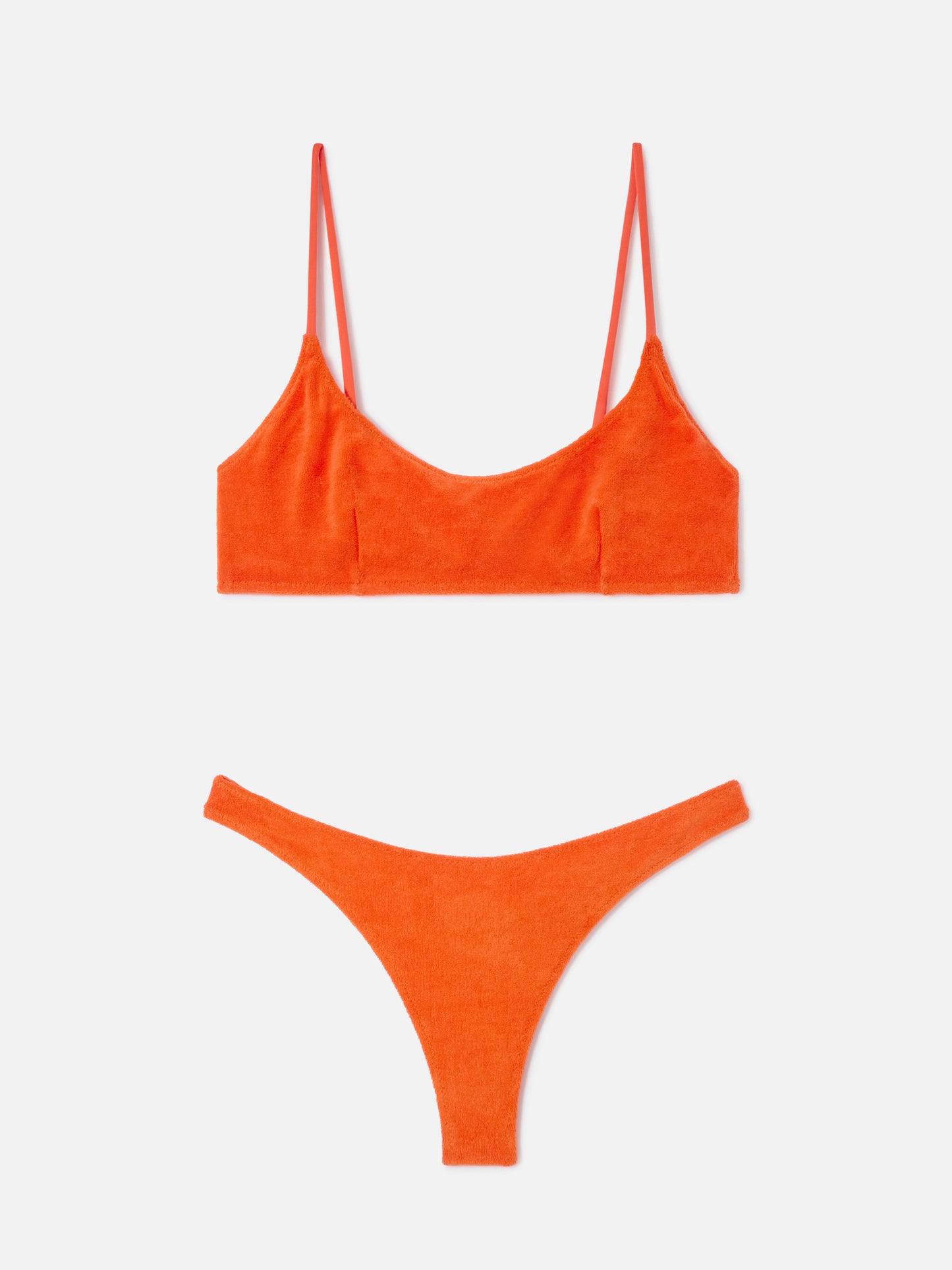 Bikini bralette de rizo naranja Judy Naomi 