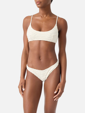 Bikini bralette Judy Naomi en éponge zébrée 