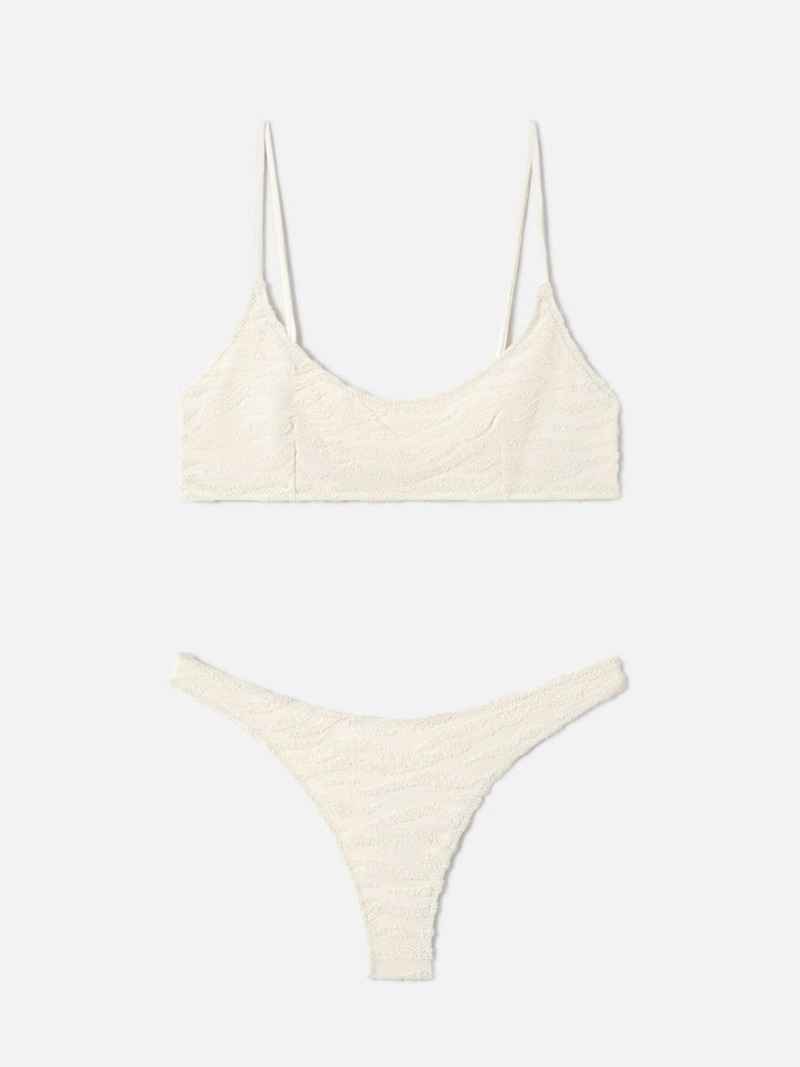 Bikini bralette Judy Naomi en éponge zébrée 