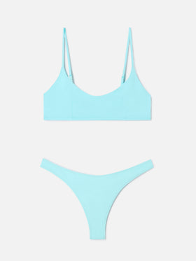 Judy Naomi Bralette-Bikini in Wassergrün 