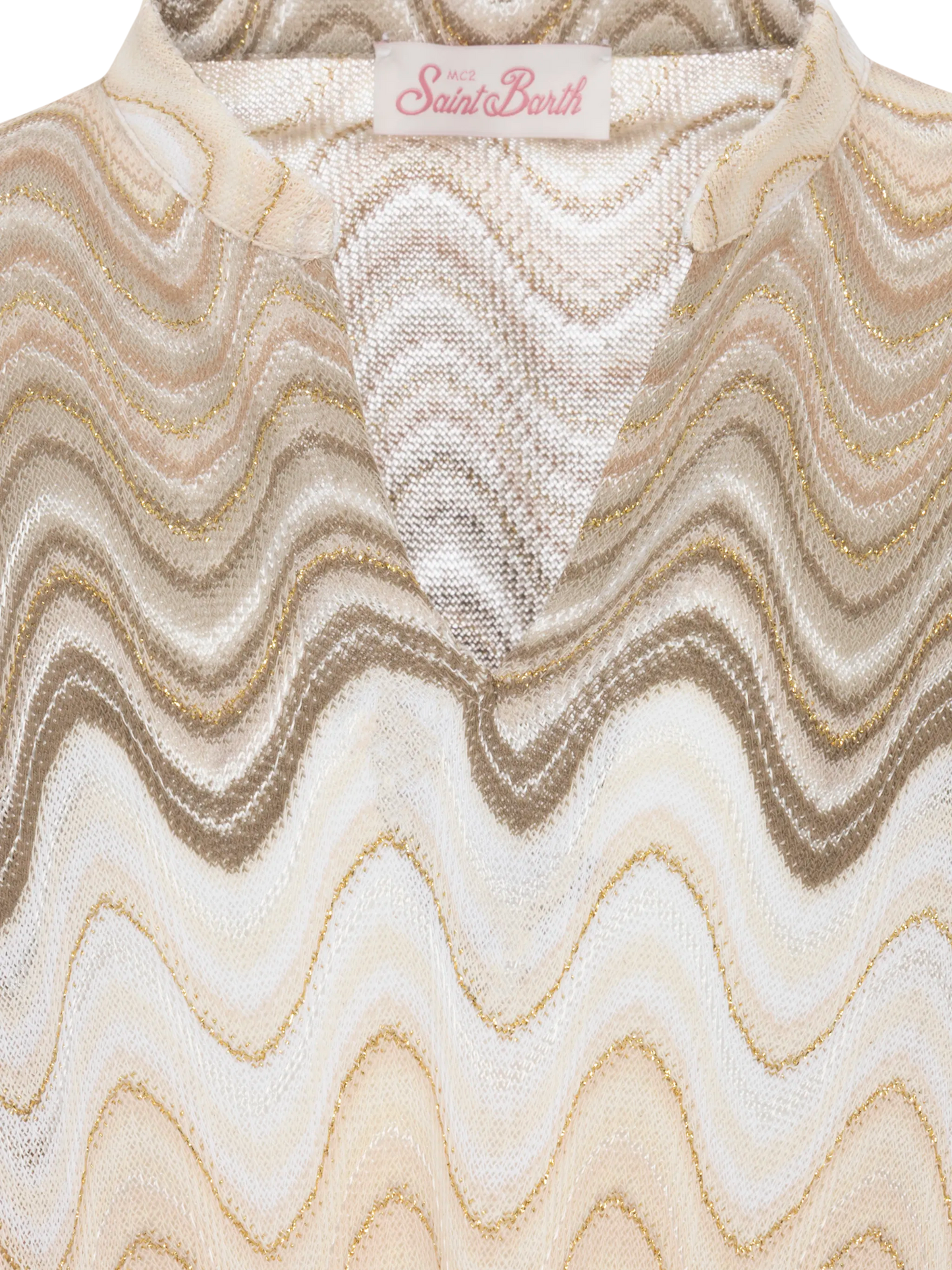 Abito corto in maglia raschel oro Imany Jr