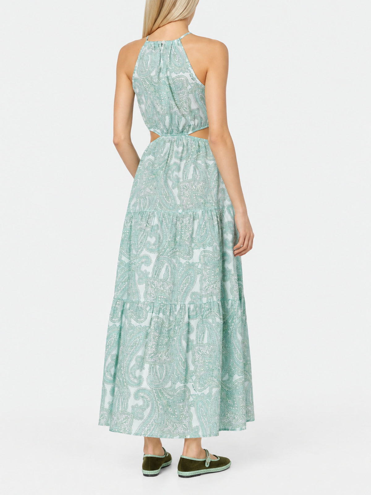 Vestido largo Kaby con estampado paisley 