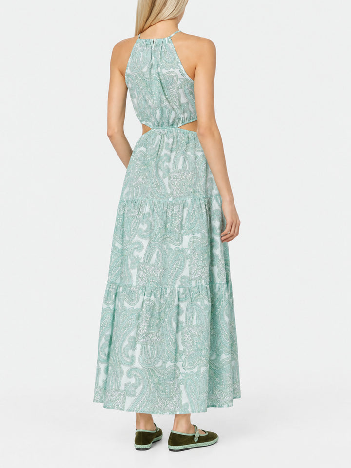 Kaby paisley print long dress