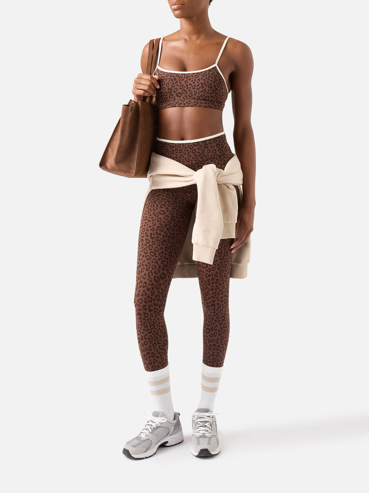 Kaya leggings with leopard print