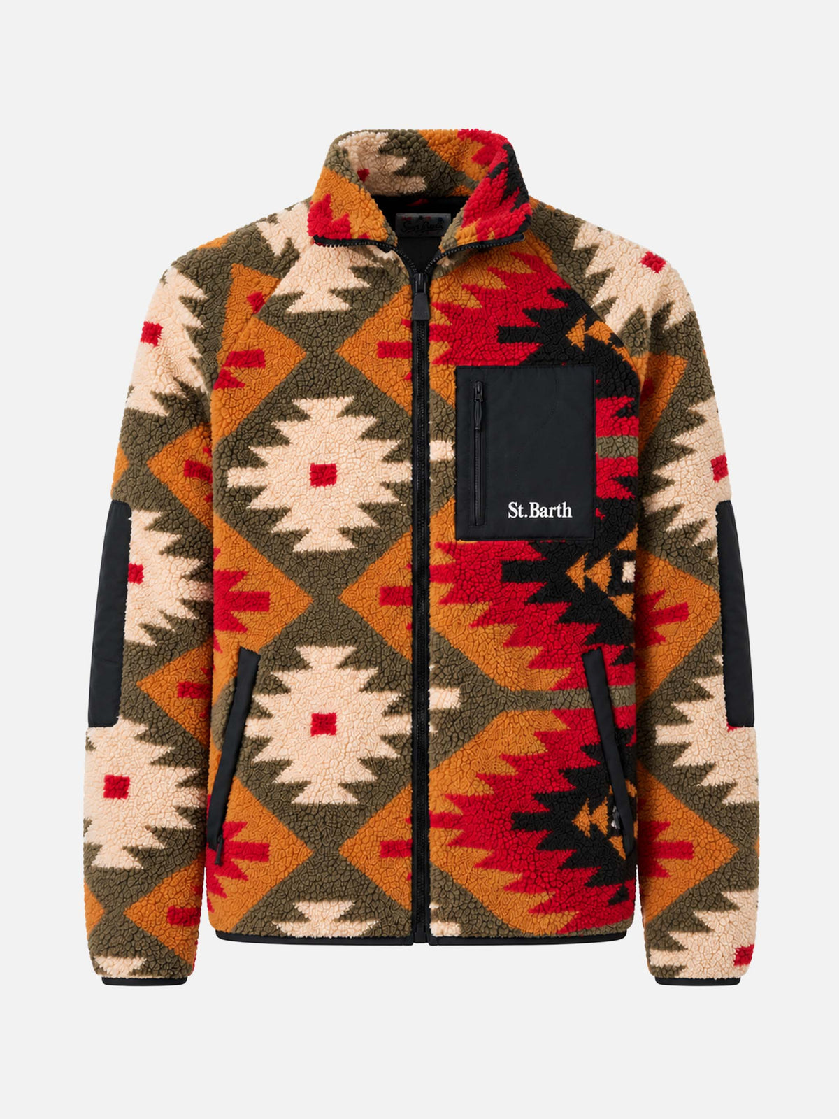Veste sherpa Keystone à motif multicolore 