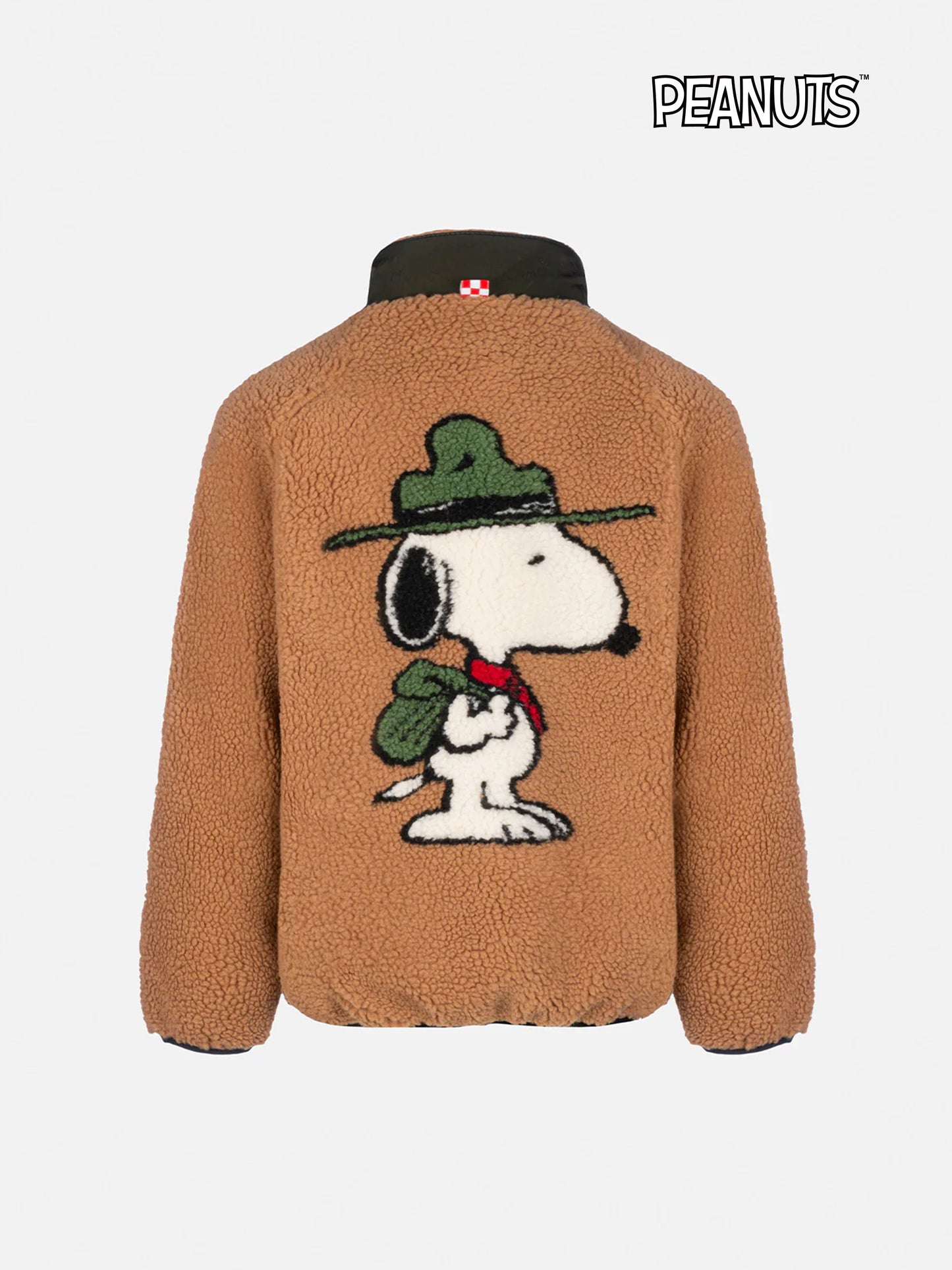 Giacca beige sherpa da bambino Keystone con stampa Snoopy | EDIZIONE SPECIALE SNOOPY PEANUTS