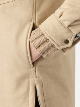 Damen-Wolljacke mit Saint-Barth-Strass-Print