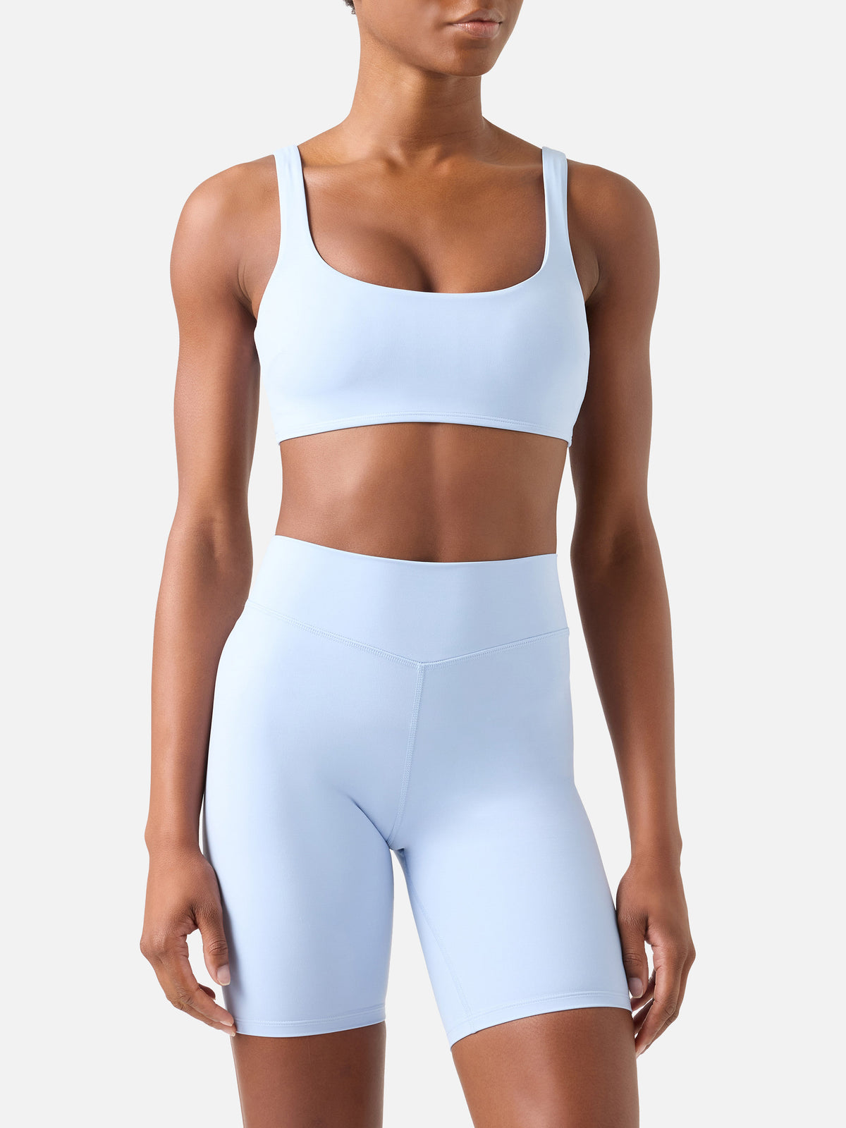 Leichtes blue Kassie-Fitness-Top 