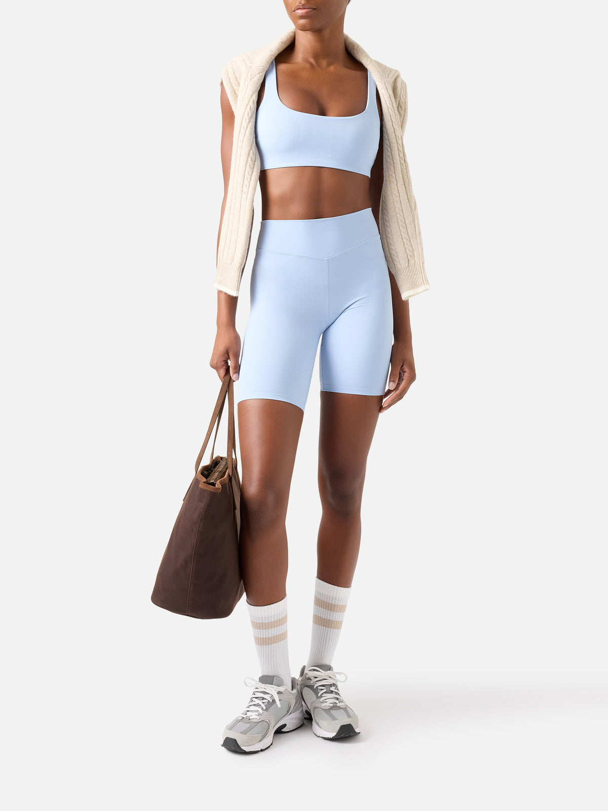 Leichtes blue Kassie-Fitness-Top 