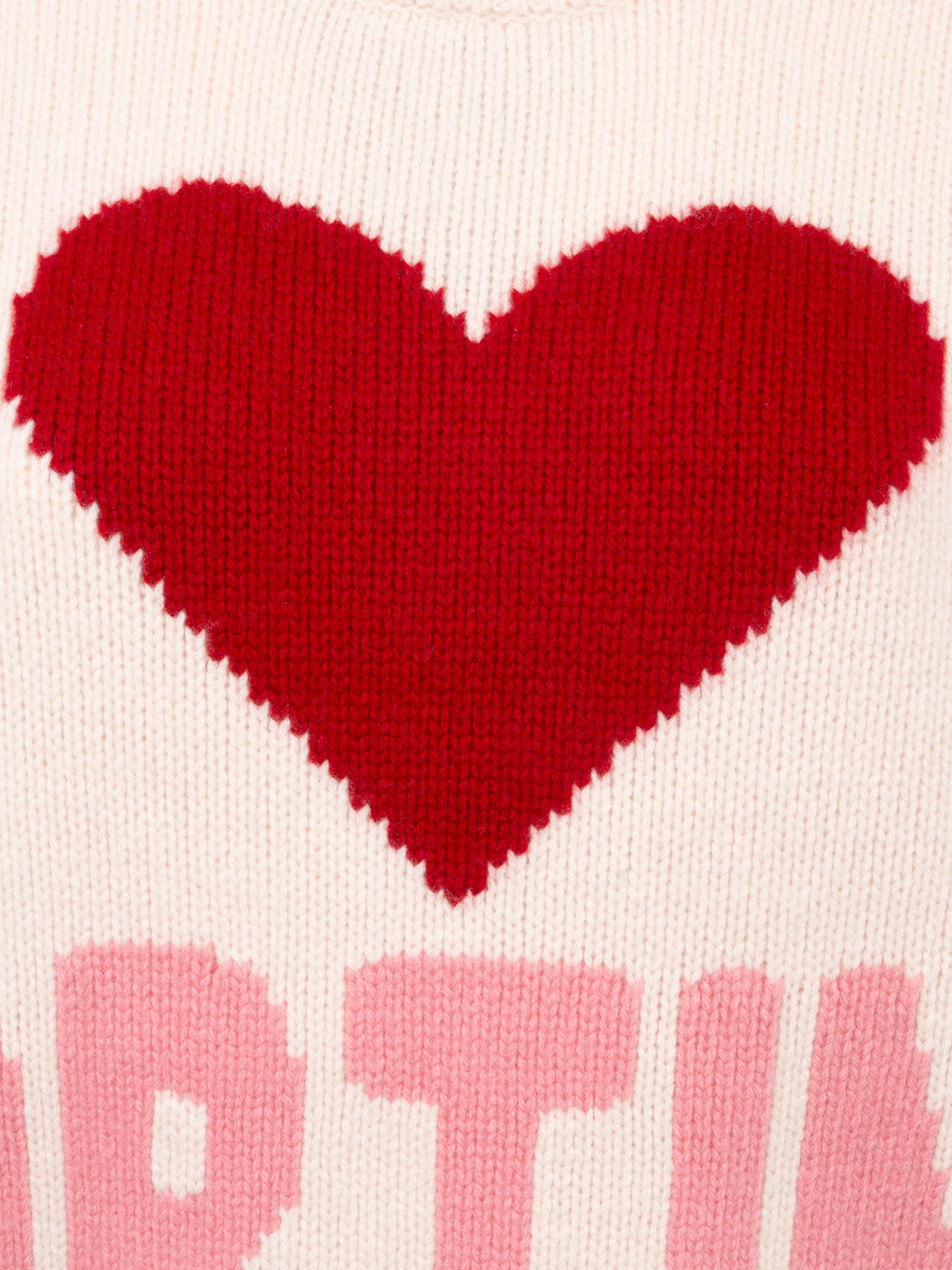 Woman white fair isle sweater Kyla with Cortina jacquard