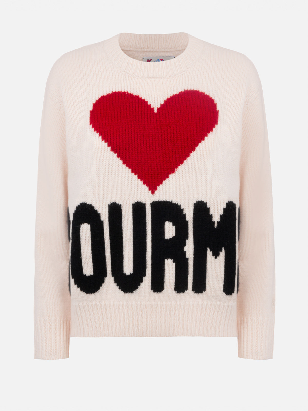 Maglione bianco fair isle da donna Kyla con jacquard Courma