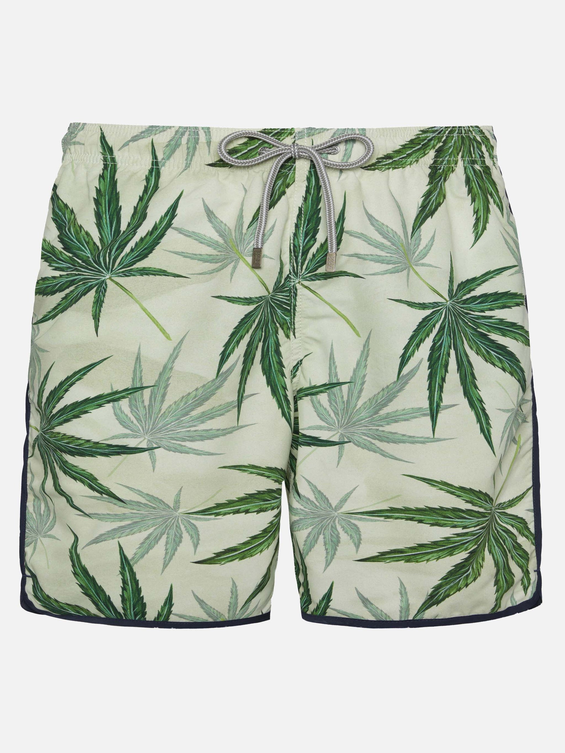 Boardshorts Lanikai with leaves print - MC2 Saint Barth