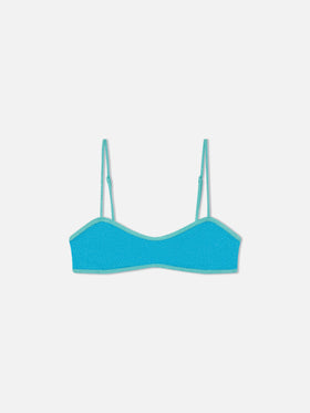 Haut de bikini brassière Lurex Laryn avec passepoil 
