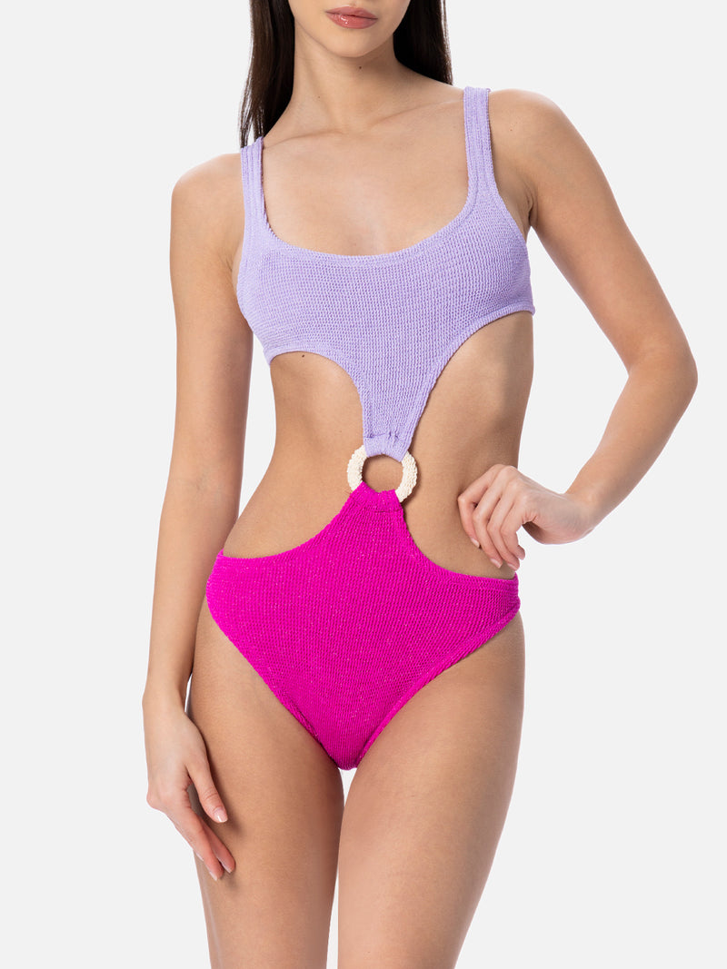 Woman crinkle cut out Laurel cut out one piece