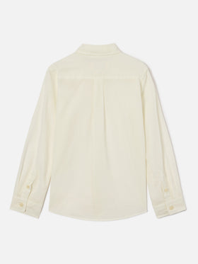 Chemise Jr crème en voile de coton 