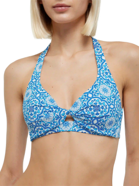 Bikini a bralette con stampa maiolica Leda Yali