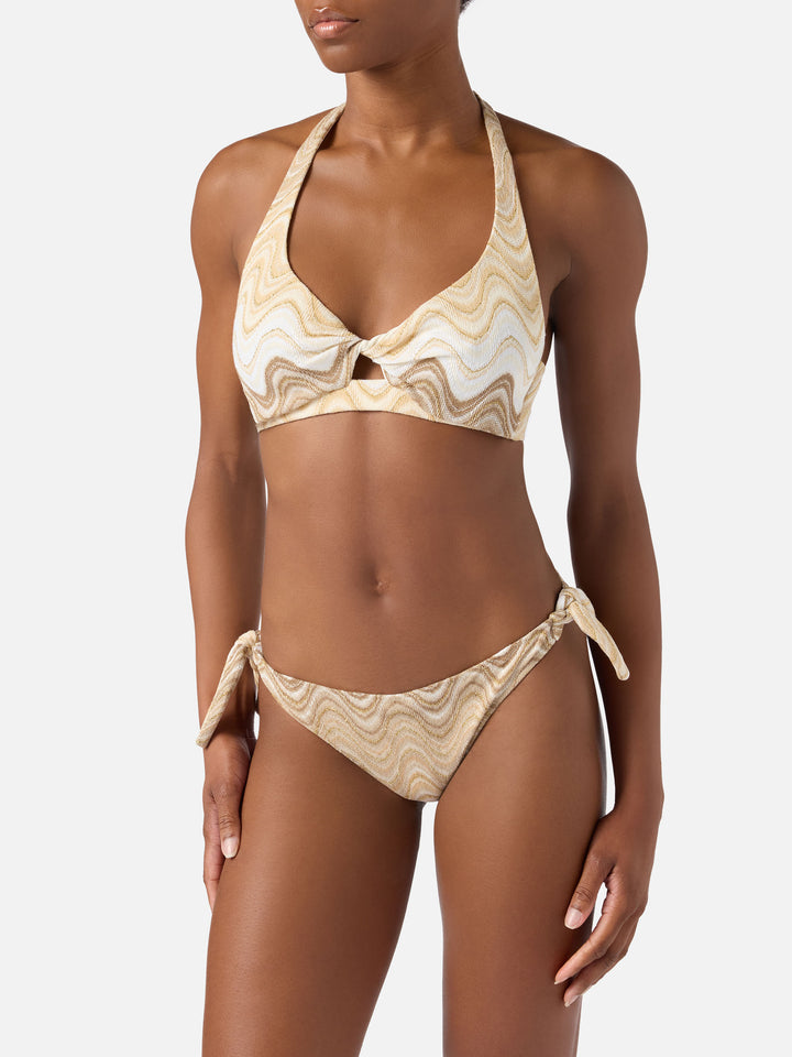 Bikini Leda Yali raschel degradé oro