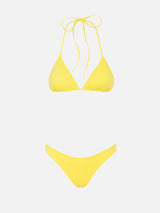 Bikini da donna a triangolo giallo pallido Leah Naomi