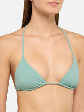 Leah Marielle classic triangle bikini in sage green