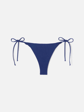 Slip mare Marielle brasiliano con laccetti blu navy