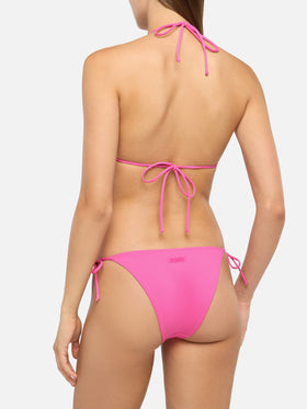 Virgo – Klassische Badehose in Fuchsie – Leah – Badeanzug mit Dreiecksoberteil in Fuchsie