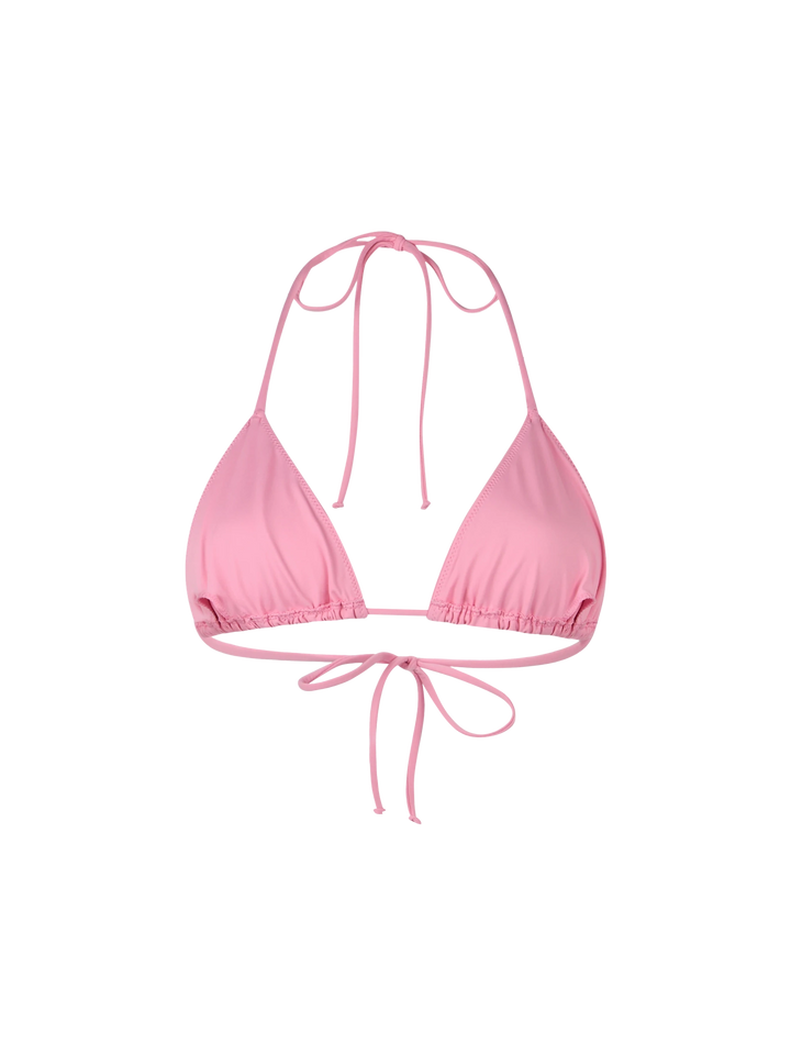 Rosa Badeanzug mit Triangel-Oberteil für Damen Leah