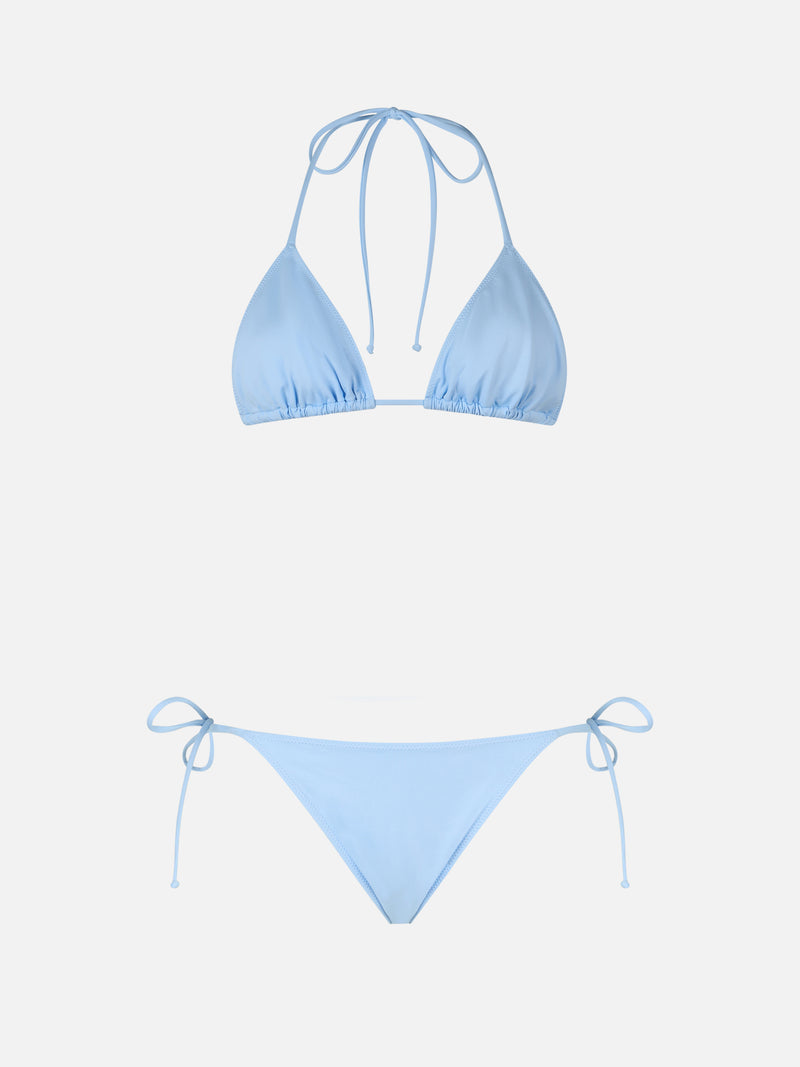 Bikini a triangolo azzurro chiaro da donna Leah Marielle