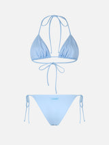 Bikini a triangolo azzurro chiaro da donna Leah Marielle