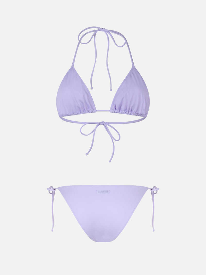 Bikini a triangolo classico lilla da donna Leah Virgo