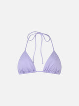 Woman lilac triangle top swimsuit Leah