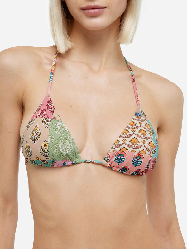 Triangle bikini Leah Virgo with floral print