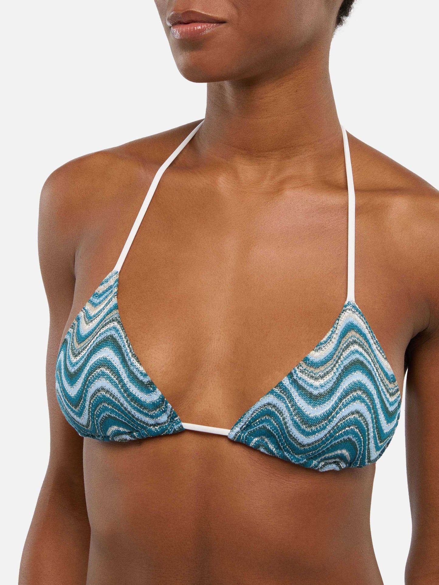Leah raschel wave pattern triangle top