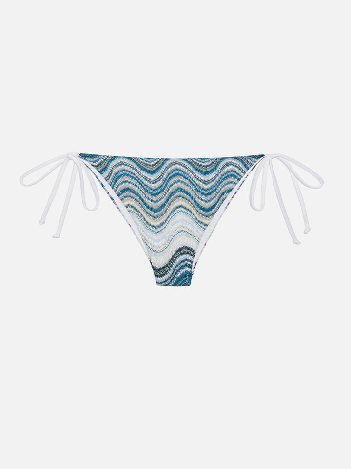 Marielle raschel classic swim briefs with wave pattern