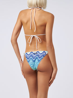Bikini donna a triangolo in maglia raschel Leah Virgo