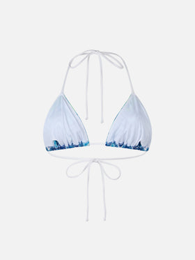 Damen-Badeanzug Leah aus Raschelstrick mit Triangel-Oberteil