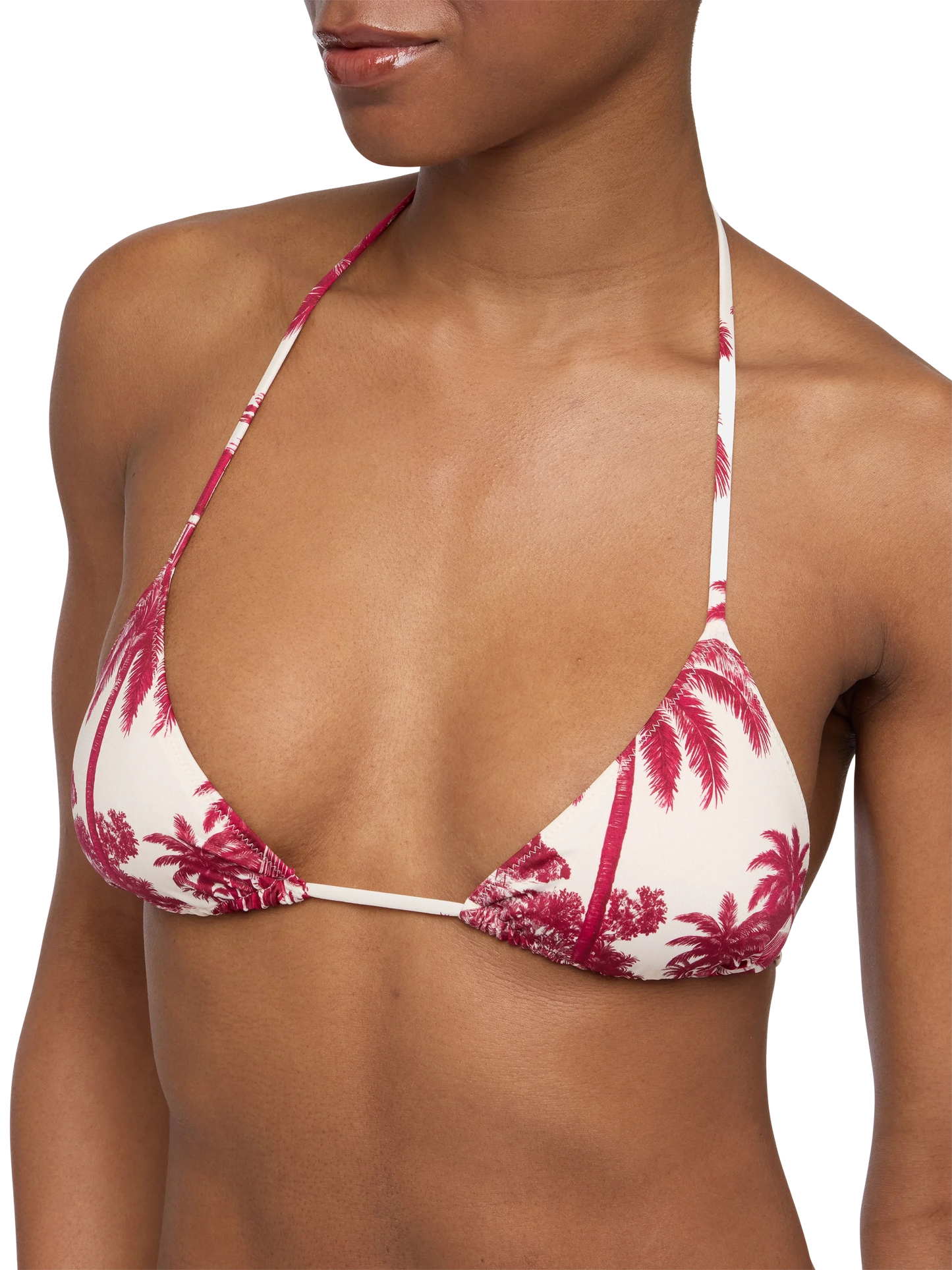 Leah top bikini triangolo con stampa toile de jouy | AI CO-CREATED DESIGN BY RICKDICK - POWERED BY RED-EYE