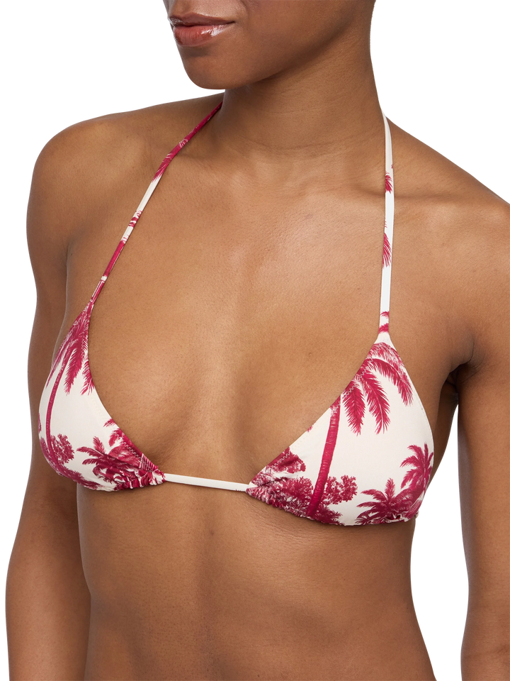 Leah triangle top swimsuit with toile de jouy print | AI CO-CREATED DESIGN BY RICKDICK - POWERED BY RED-EYE