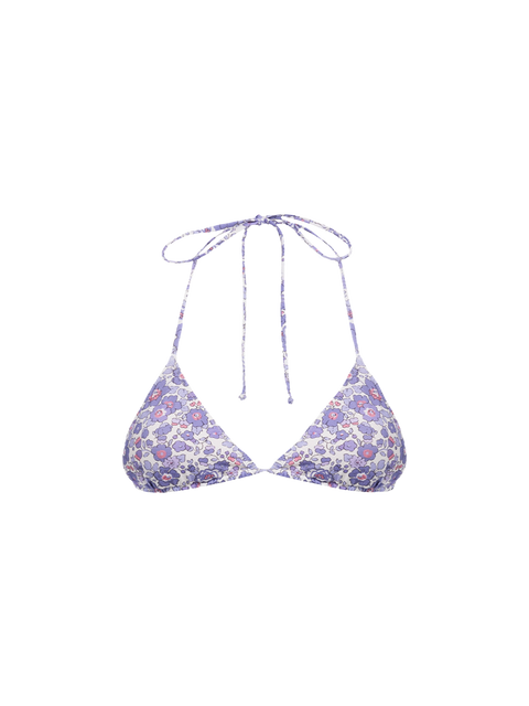 Woman Betsy triangle top swimsuit Leah | MADE WITH LIBERTY FABRIC - MC2 Saint Barth