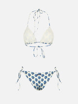 Bikini da donna a triangolo fiori jaipur Leah Virgo