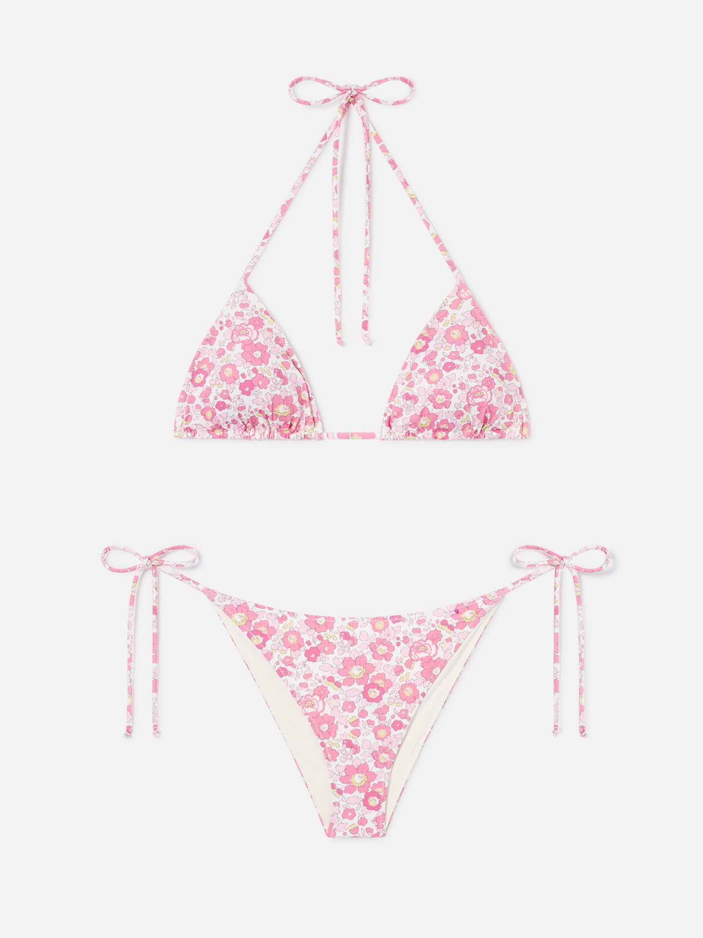 Woman Betsy triangle bikini Leah Virgo | MADE WITH LIBERTY FABRIC