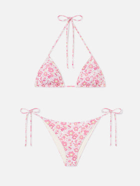 Woman Betsy triangle bikini Leah Virgo | MADE WITH LIBERTY FABRIC