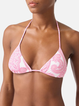 Bikini triangle Leah Lido rose paisley 