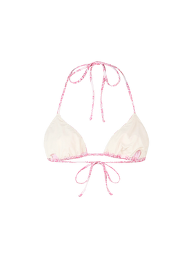 Damen-Badeanzug Leah mit rosafarbenem Paisley-Dreiecksoberteil
