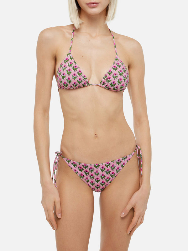 Triangle bikini Leah Virgo with floral print