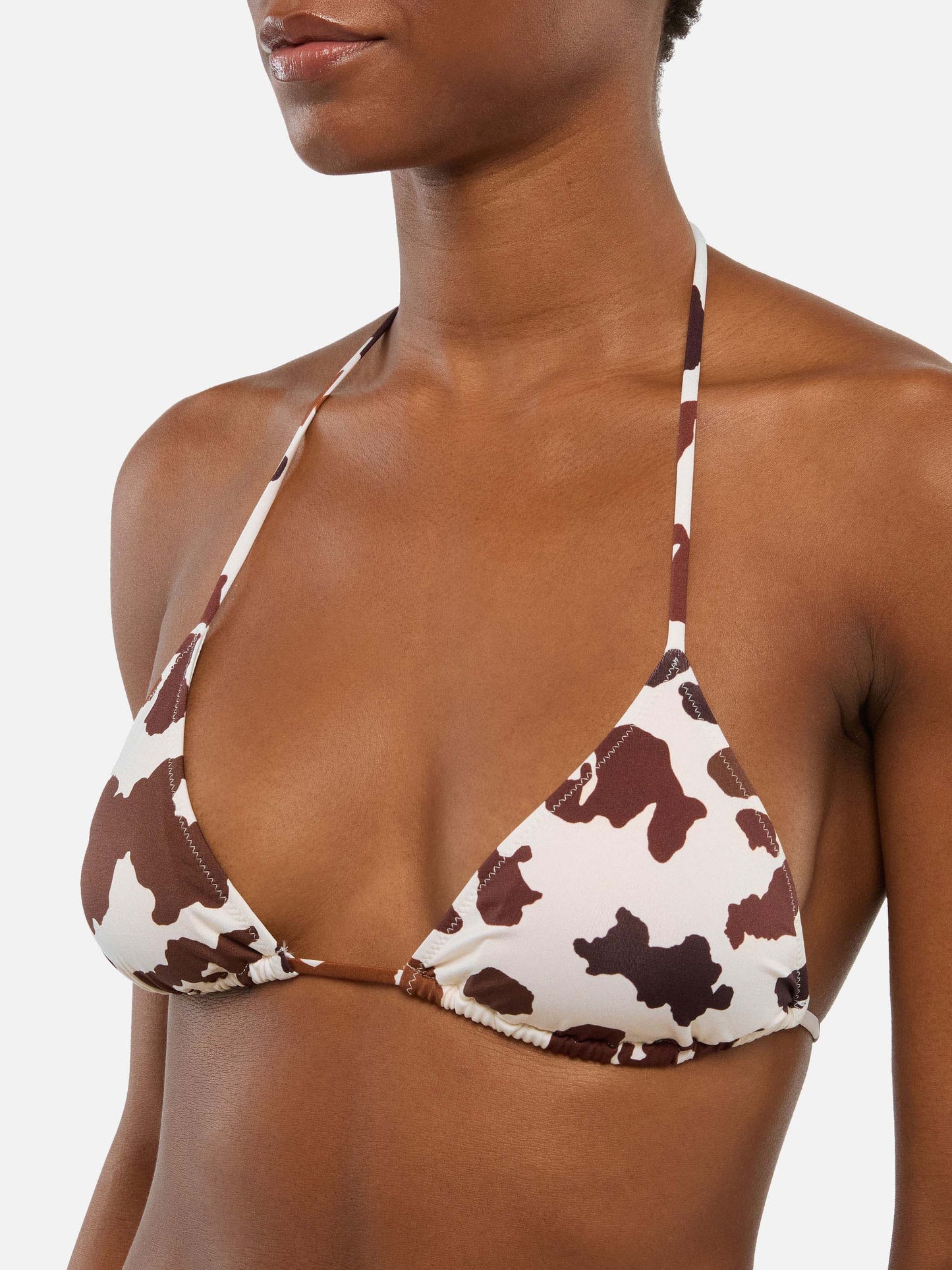 Bikini triangolo Leah Marielle con stampa muccata