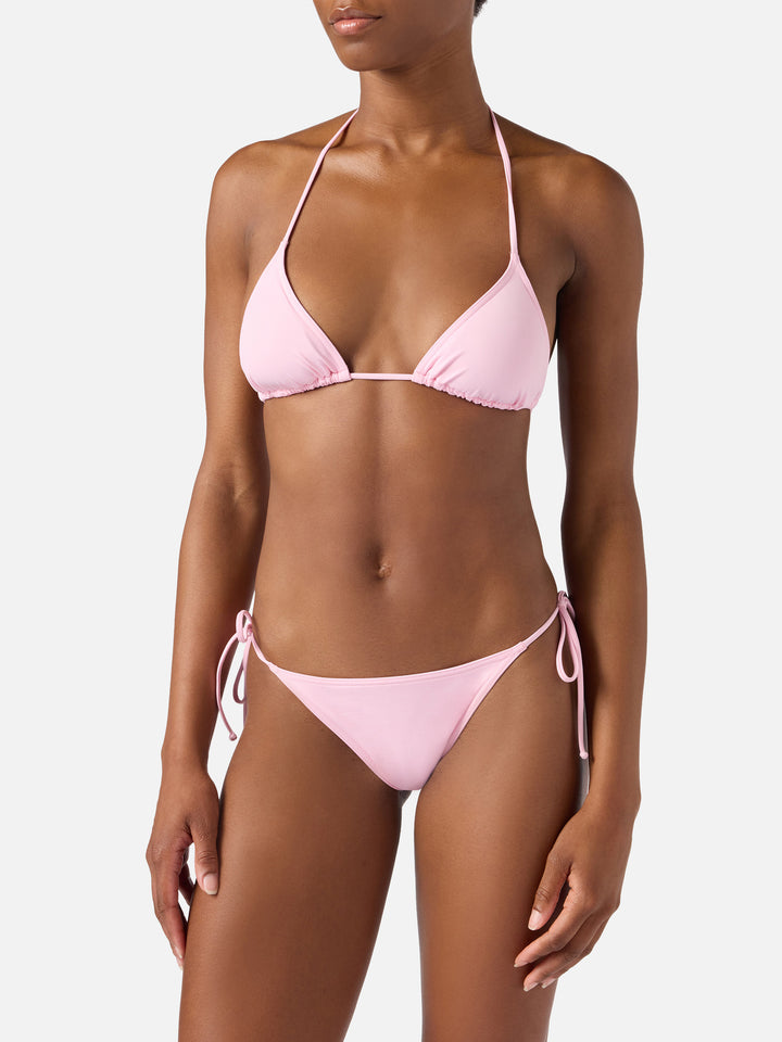 Bikini Leah Marielle triangolo rosa chiaro con laccetti