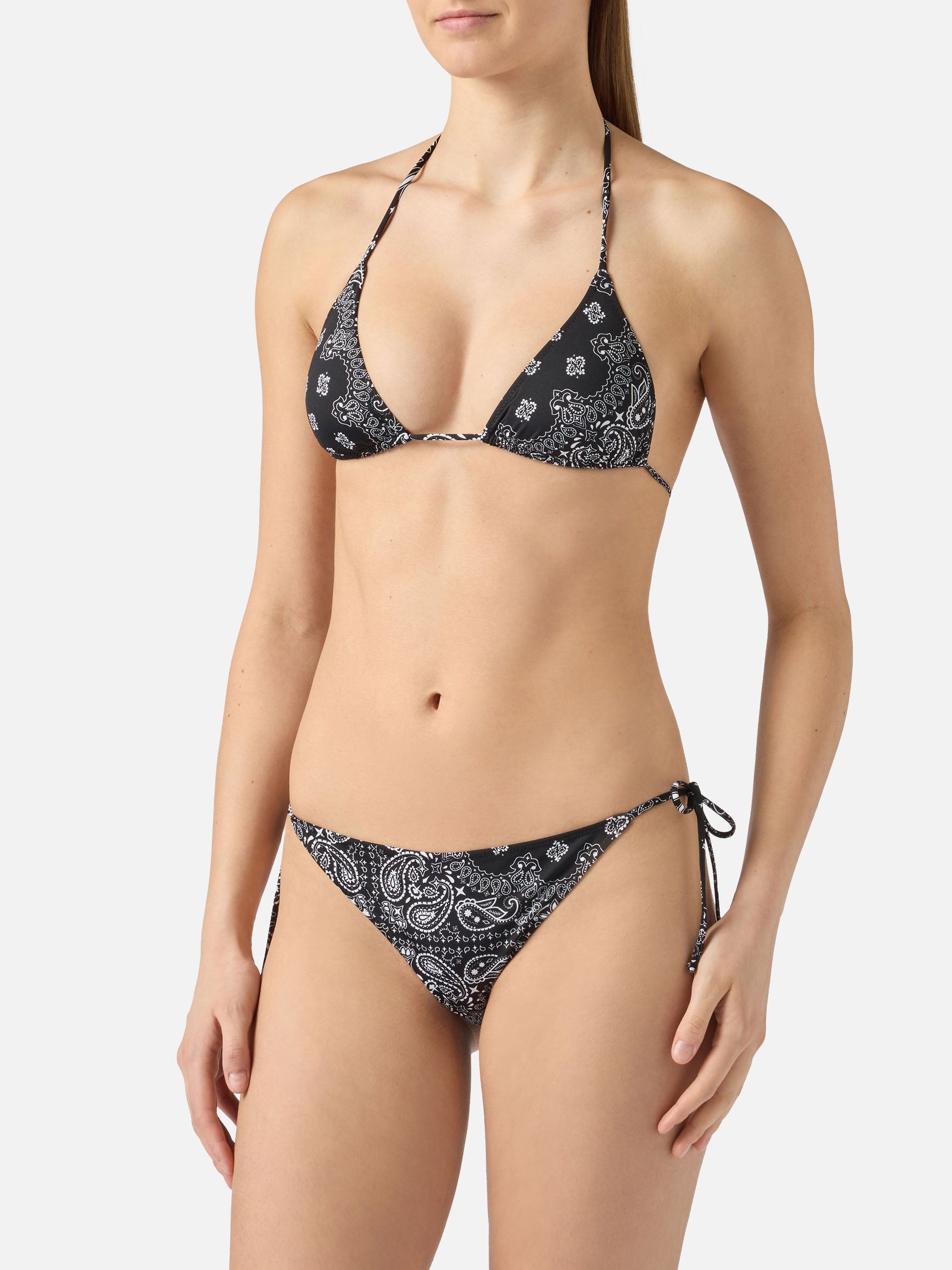 Leah Teen black bandana print bikini – MC2 Saint Barth