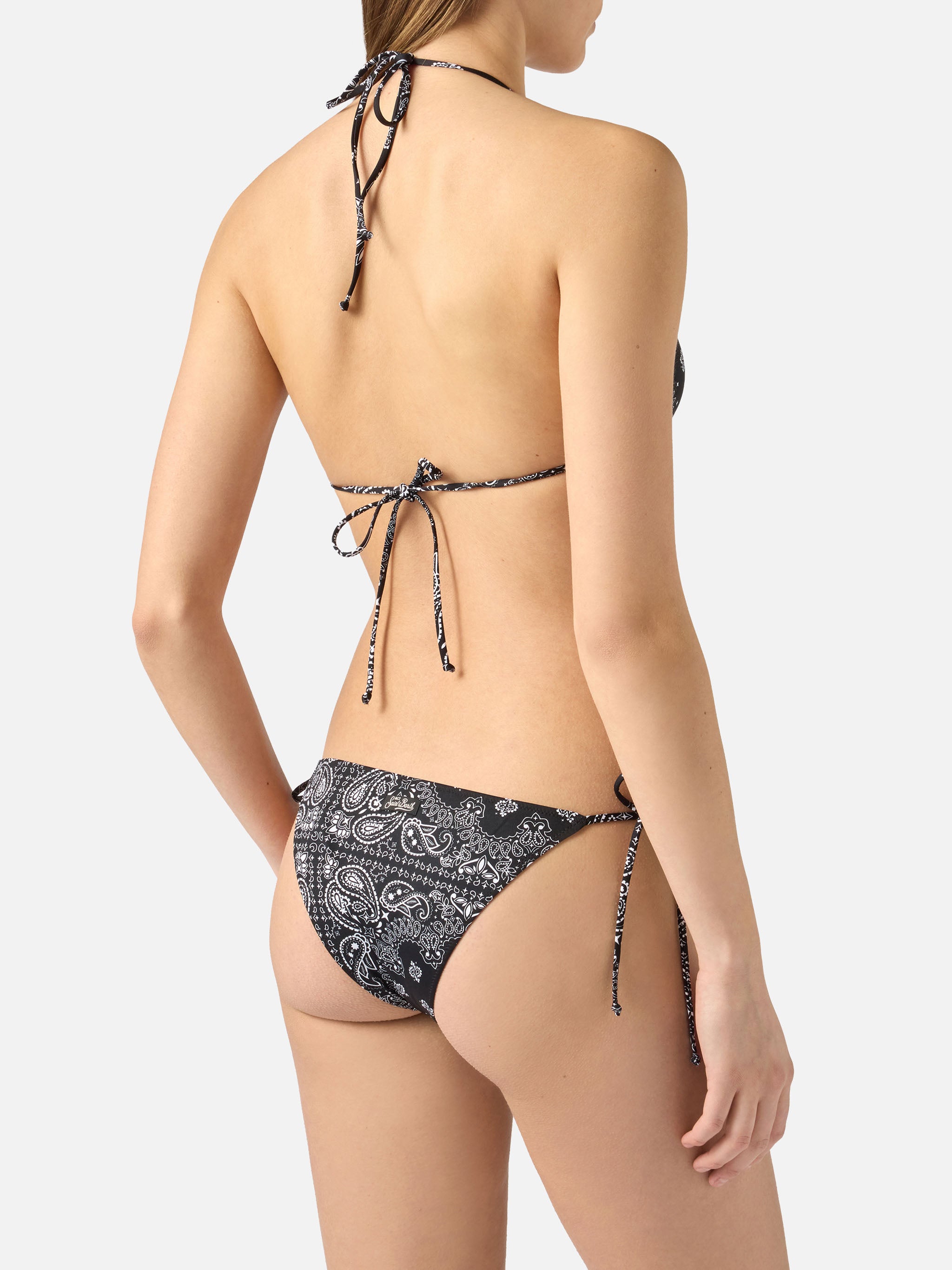 Leah Teen black bandana print bikini – MC2 Saint Barth