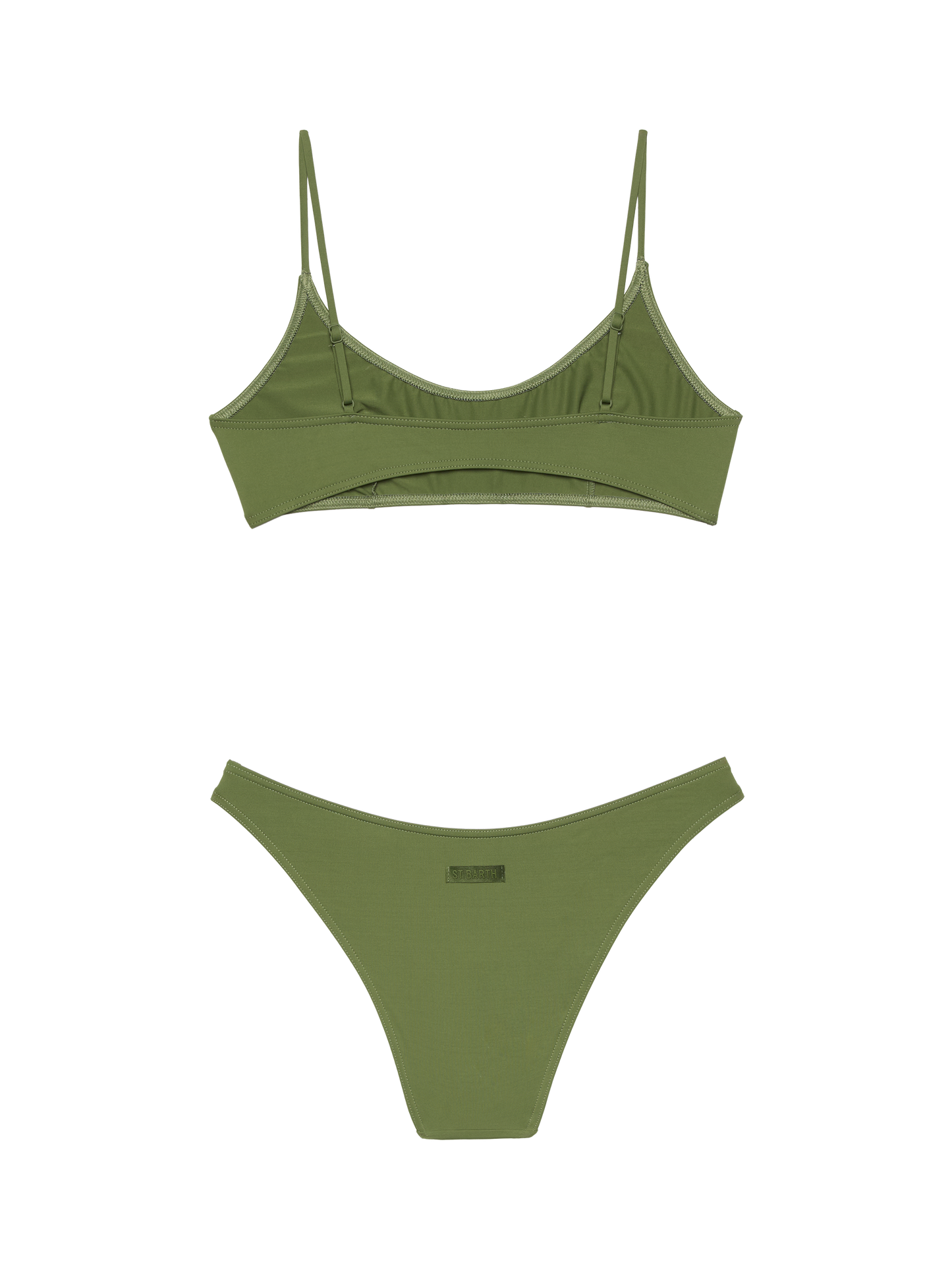 Military green classic bralette bikini Judy Lido