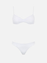 Weißer Scoop-Bralette-Bikini für Damen May Lido